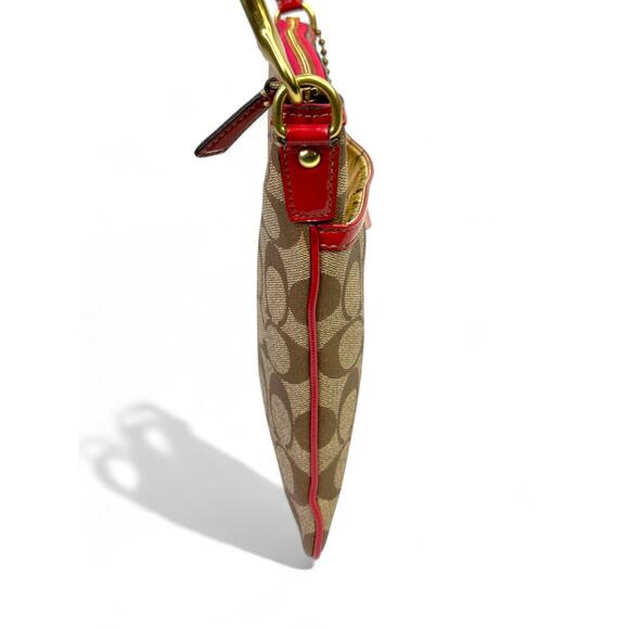 Coach Signature 2007 Pink Stripe Swingpack Crossbody Bag - Picture 5 of 16